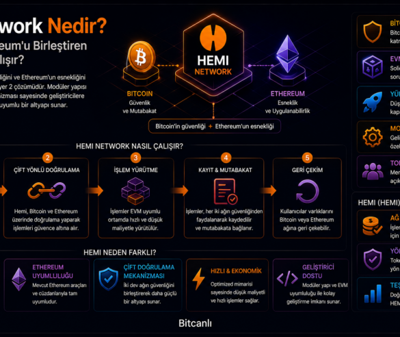 Hemi Network Nedir? Bitcoin ve Ethereum'u Birleştiren Layer 2 Nasıl Çalışır?